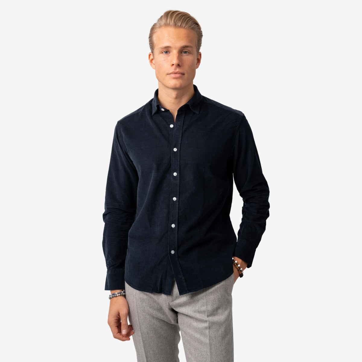 Corduroy Shirt Navy