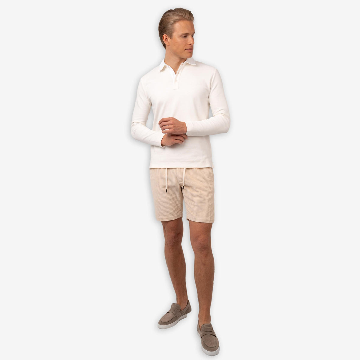 Corduroy Shorts Offwhite