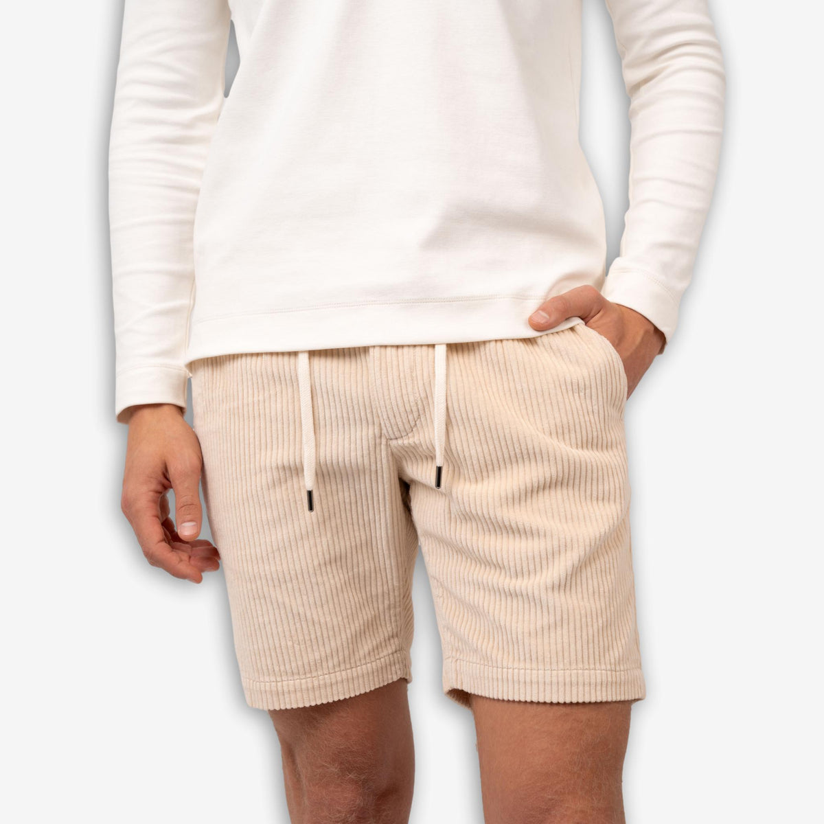 Corduroy Shorts Offwhite