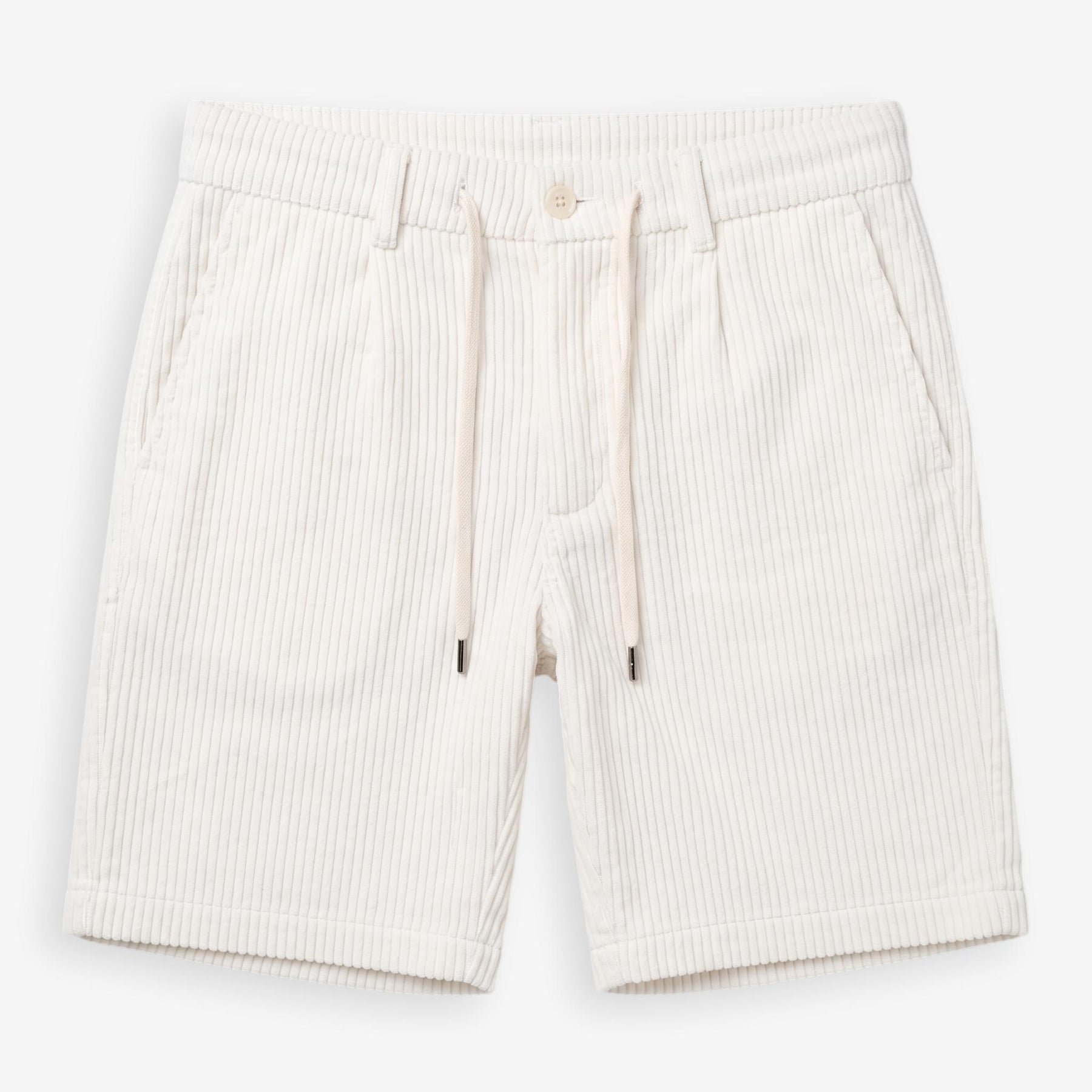 Corduroy Shorts White