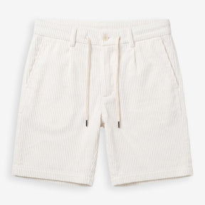 Corduroy Shorts White