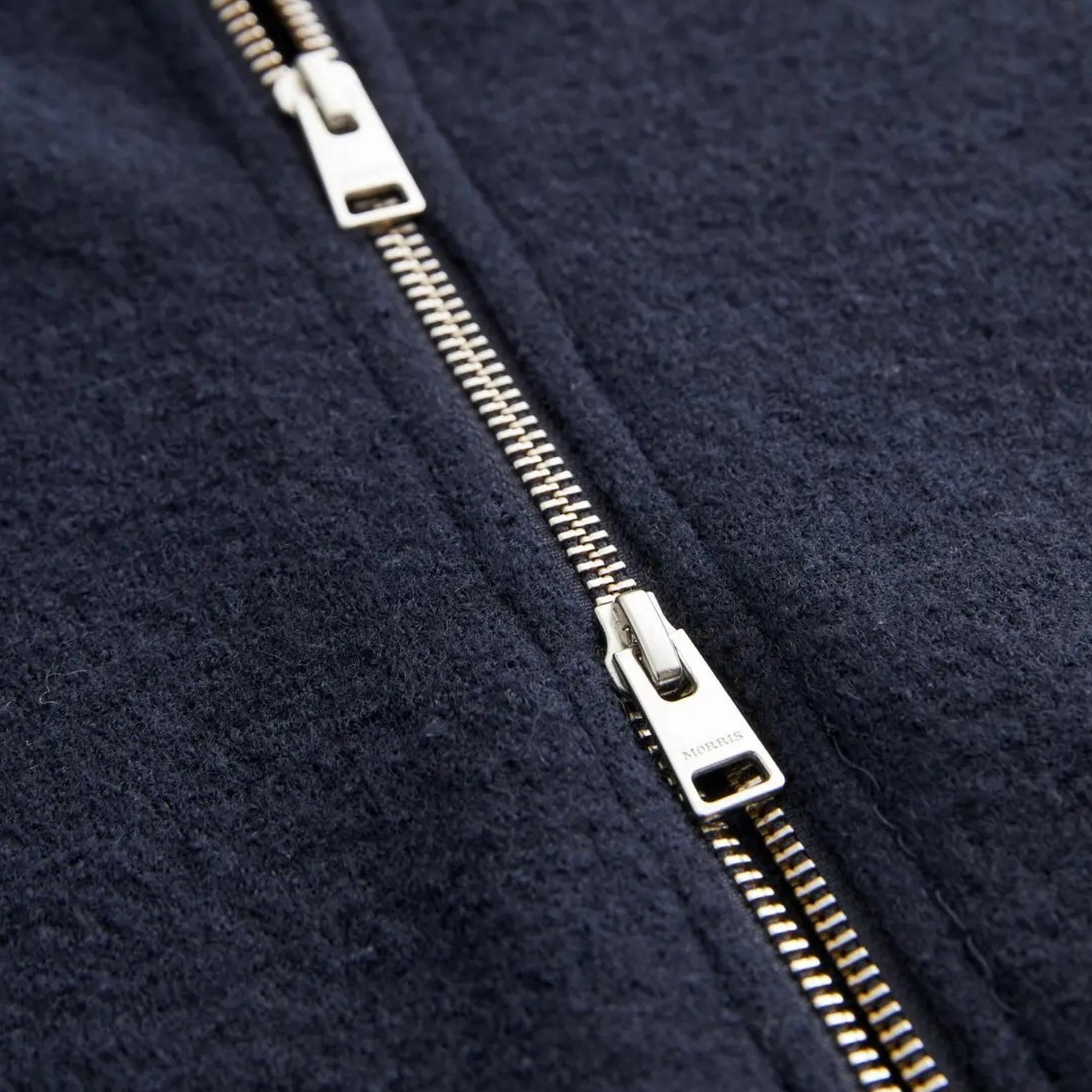 Cork Knitted Zip Jacket Navy-Morris Stockholm-Phrase