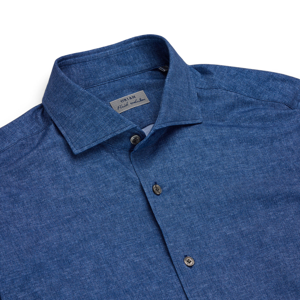 Orian Cotton Stretch Shirt Blue-Skjorte-Orian-Phrase