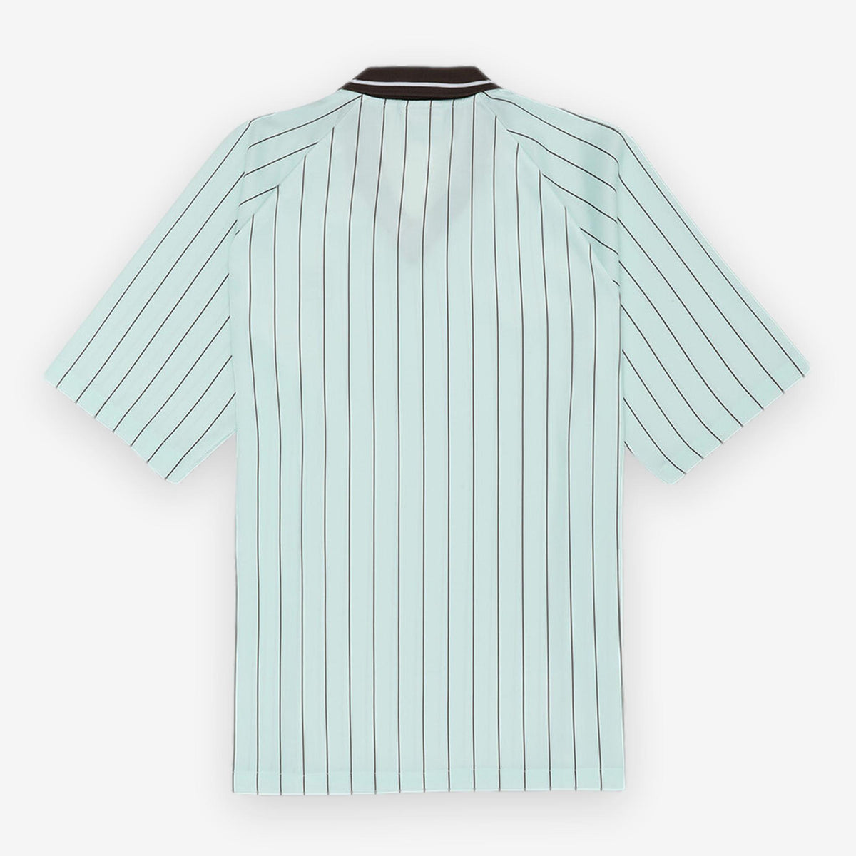Coverciano Pinstriped Satin Shirt Green