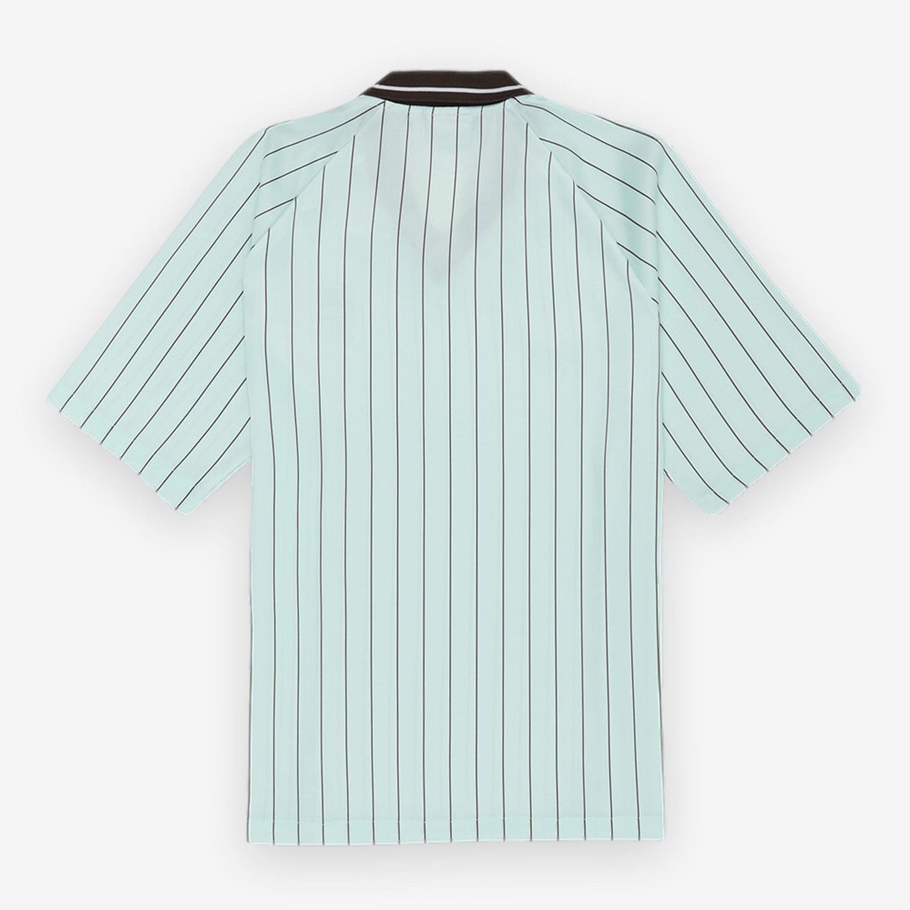 Coverciano Pinstriped Satin Shirt Green