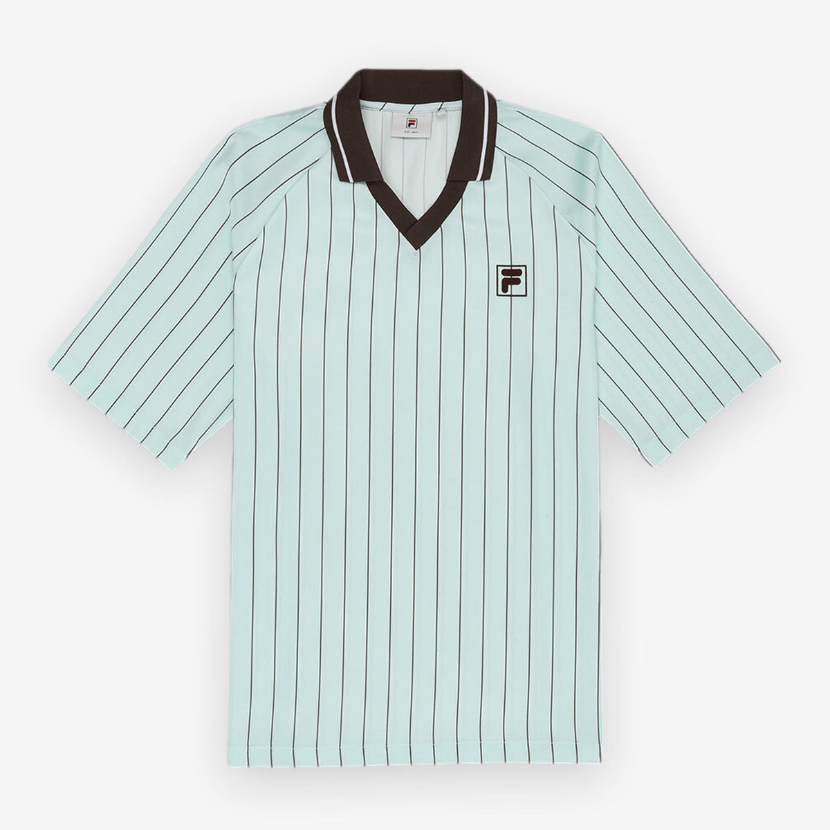 Coverciano Pinstriped Satin Shirt Green