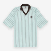 Coverciano Pinstriped Satin Shirt Green