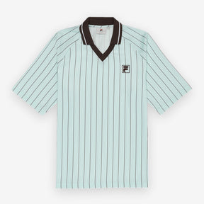 Coverciano Pinstriped Satin Shirt Green