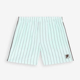 Coverciano Pinstriped Satin Shorts Green