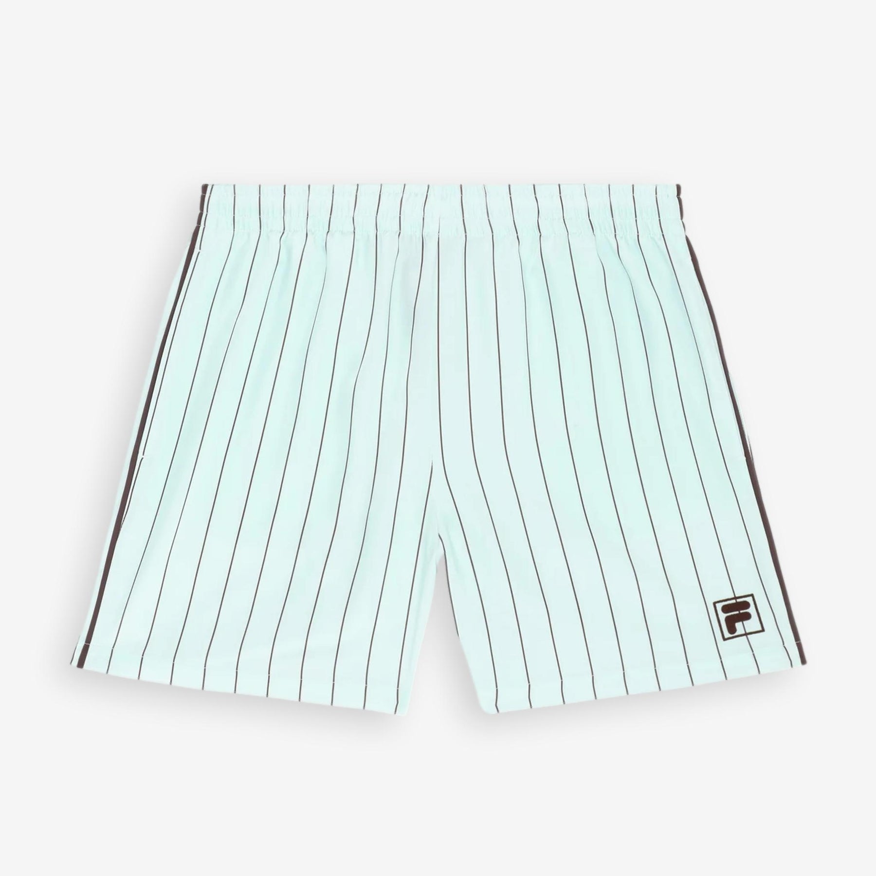 Coverciano Pinstriped Satin Shorts Green