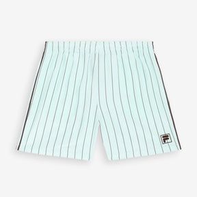 Coverciano Pinstriped Satin Shorts Green