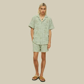 Cuba Crochet Shirt Galbanum