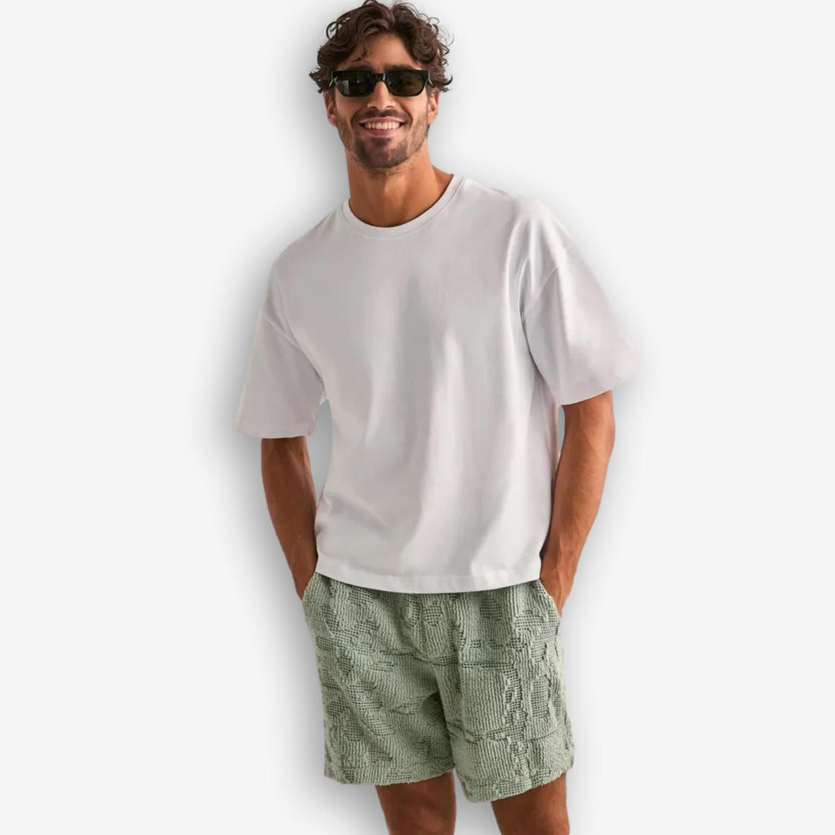 Cuba Crochet Shorts Galbanum