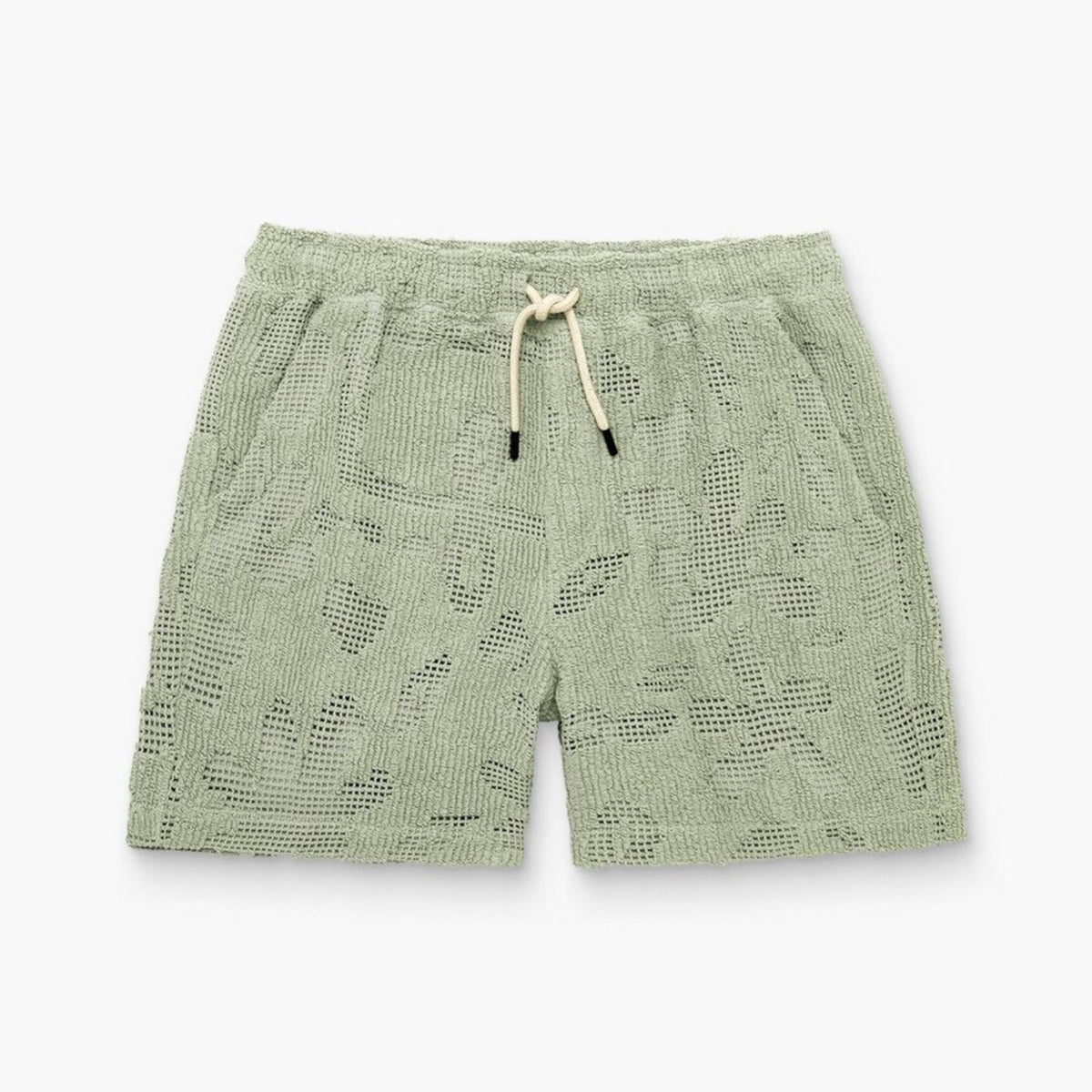 Cuba Crochet Shorts Galbanum