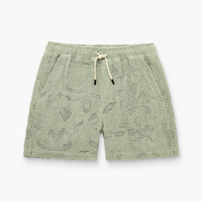 Cuba Crochet Shorts Galbanum