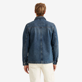 Denim Shirt Jacket Blue