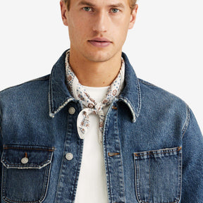 Denim Shirt Jacket Blue