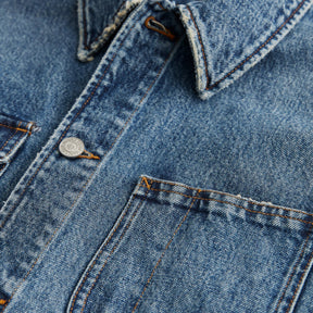Denim Shirt Jacket Blue