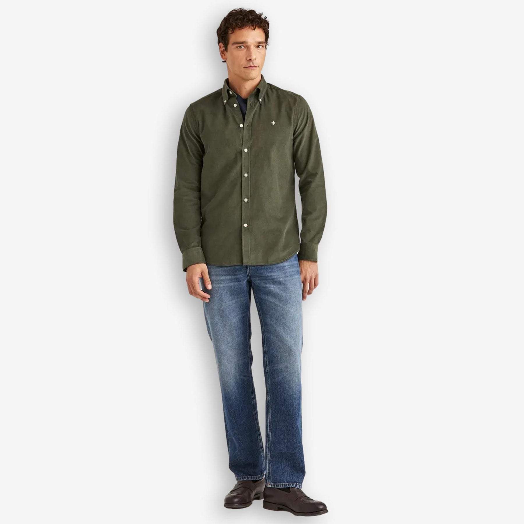 Douglas Corduroy Shirt Olive