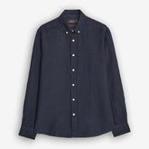 Douglas Linen Shirt Navy