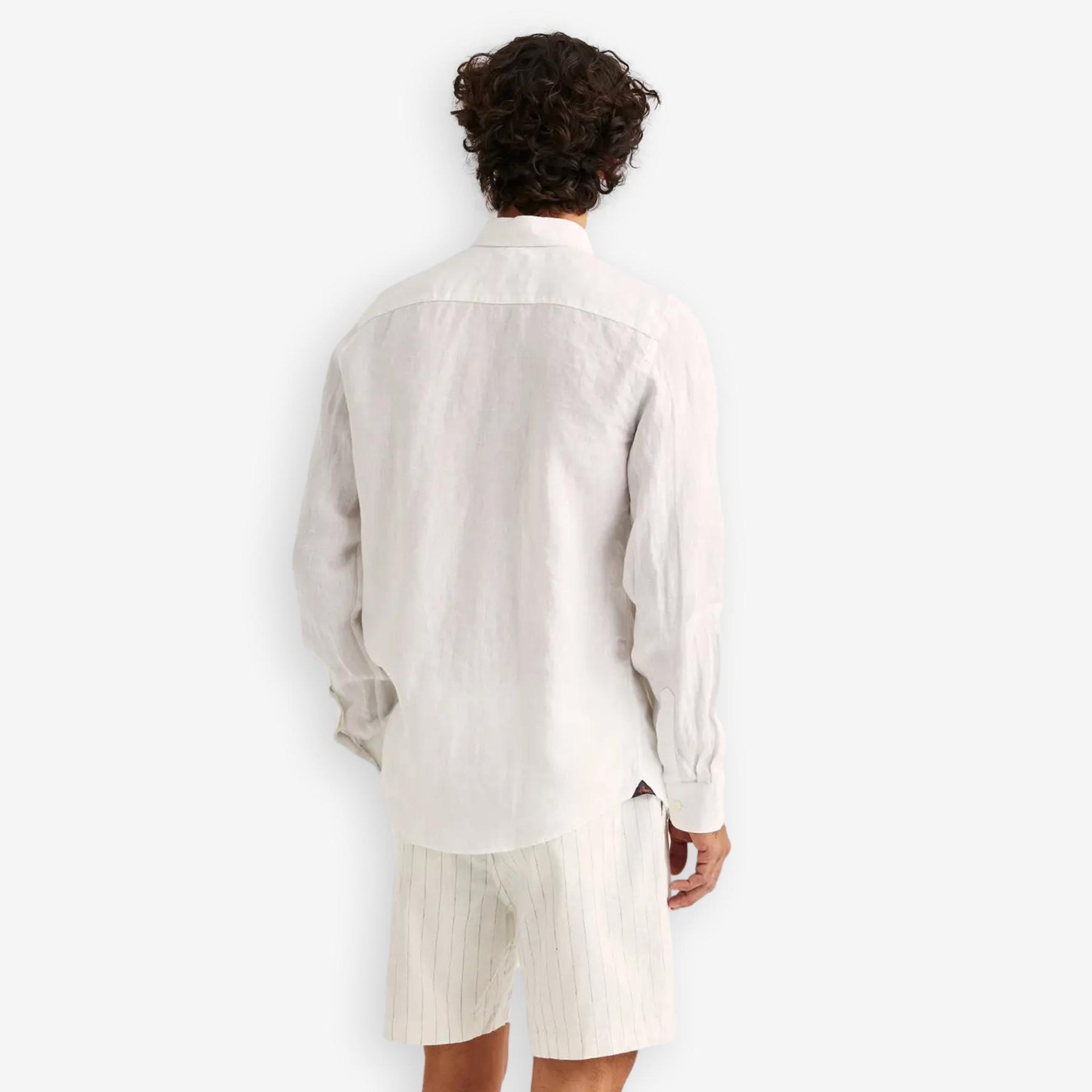 Douglas Linen Shirt Offwhite