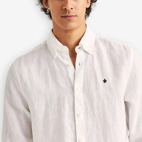 Douglas Linen Shirt Offwhite