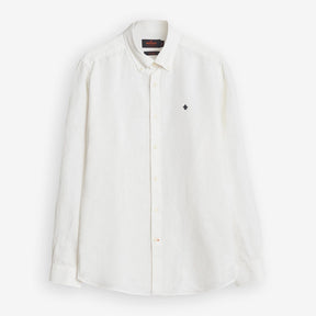 Douglas Linen Shirt Offwhite