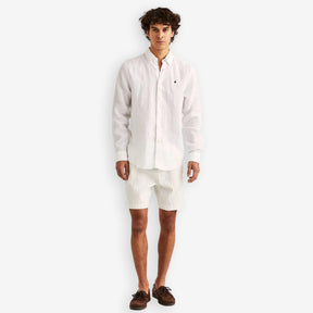 Douglas Linen Shirt Offwhite