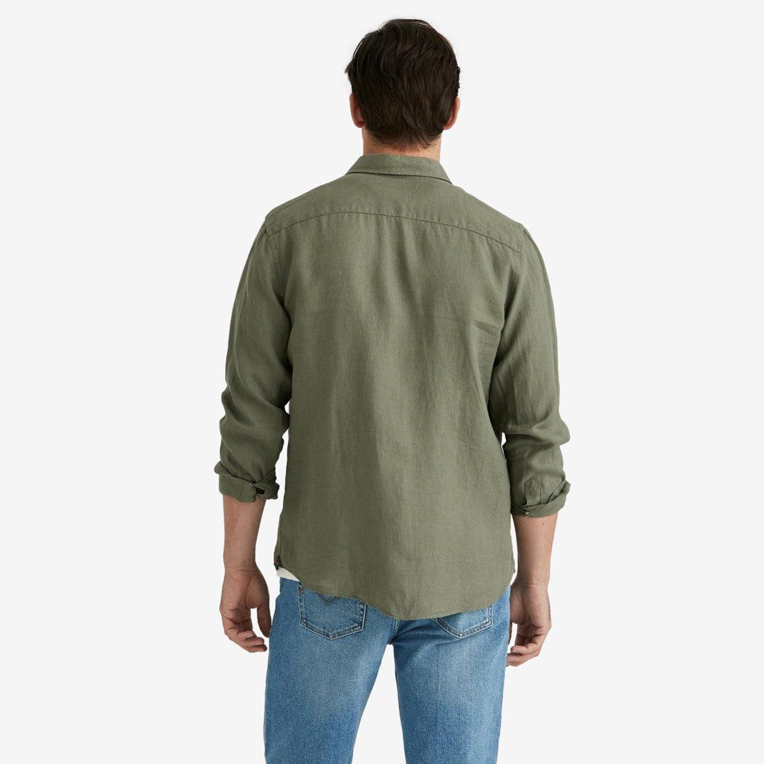 Douglas Linen Shirt Green