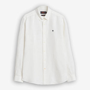 Douglas Linen Shirt White