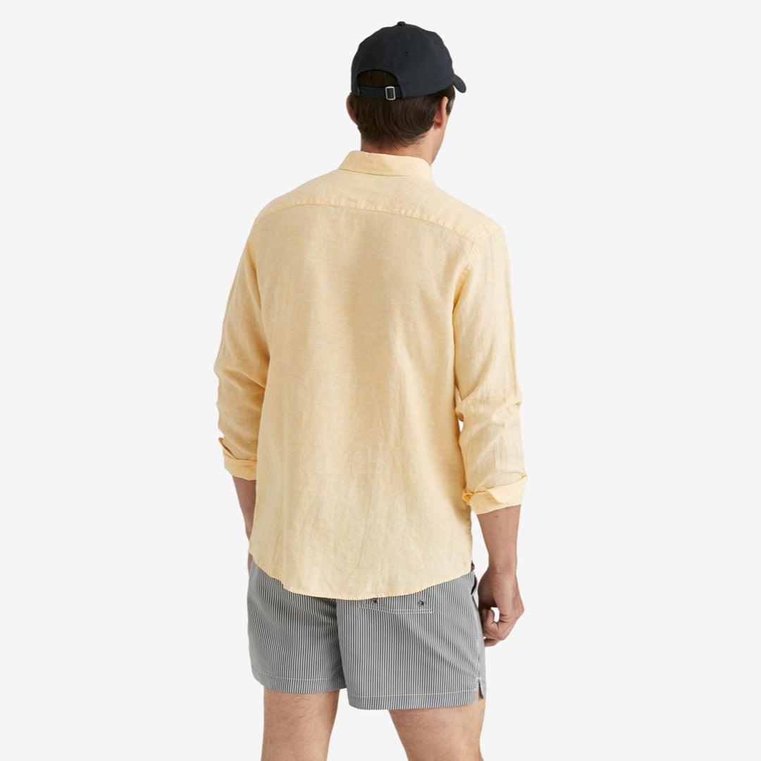 Douglas Linen Shirt Yellow