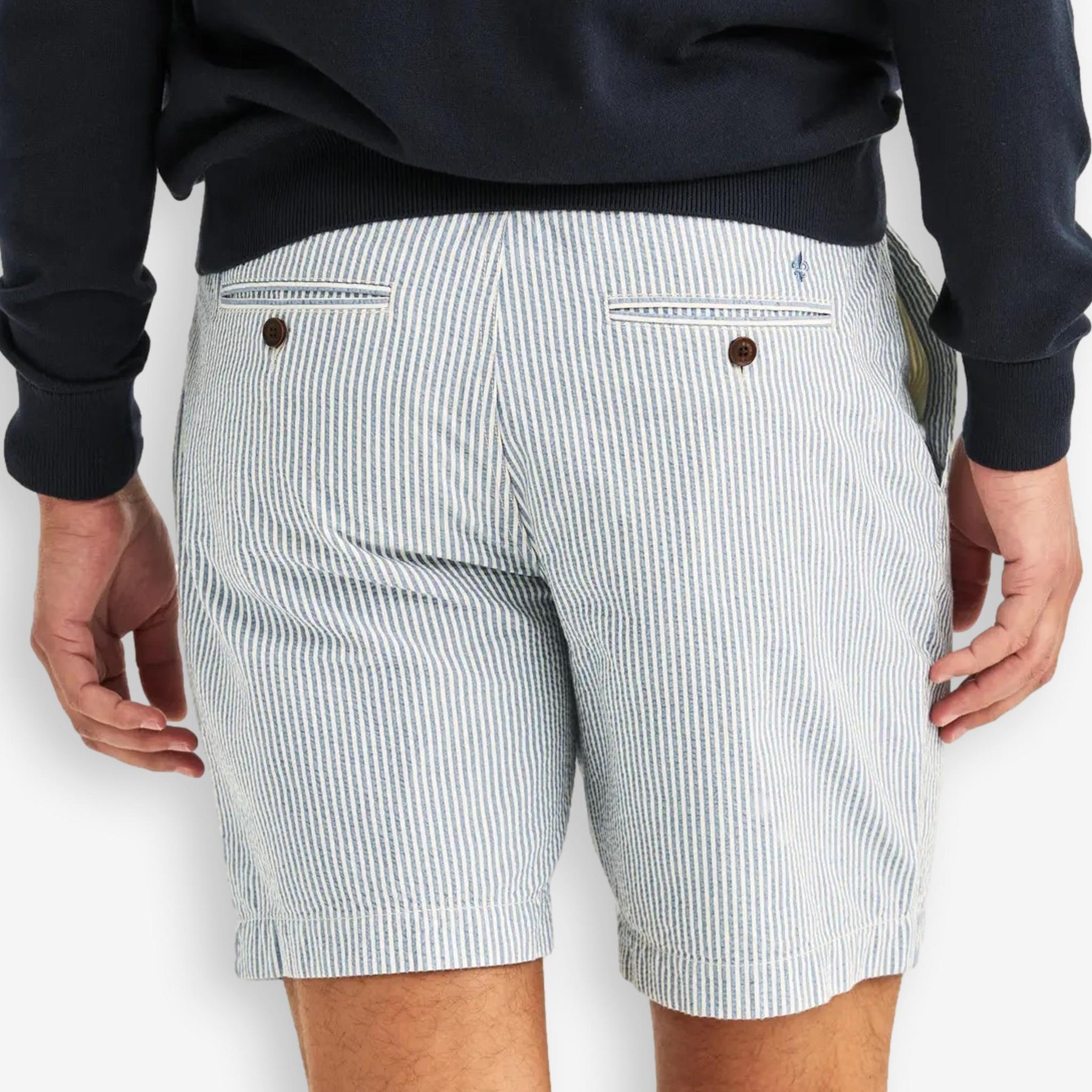 Fenix Seersucker Shorts Blue