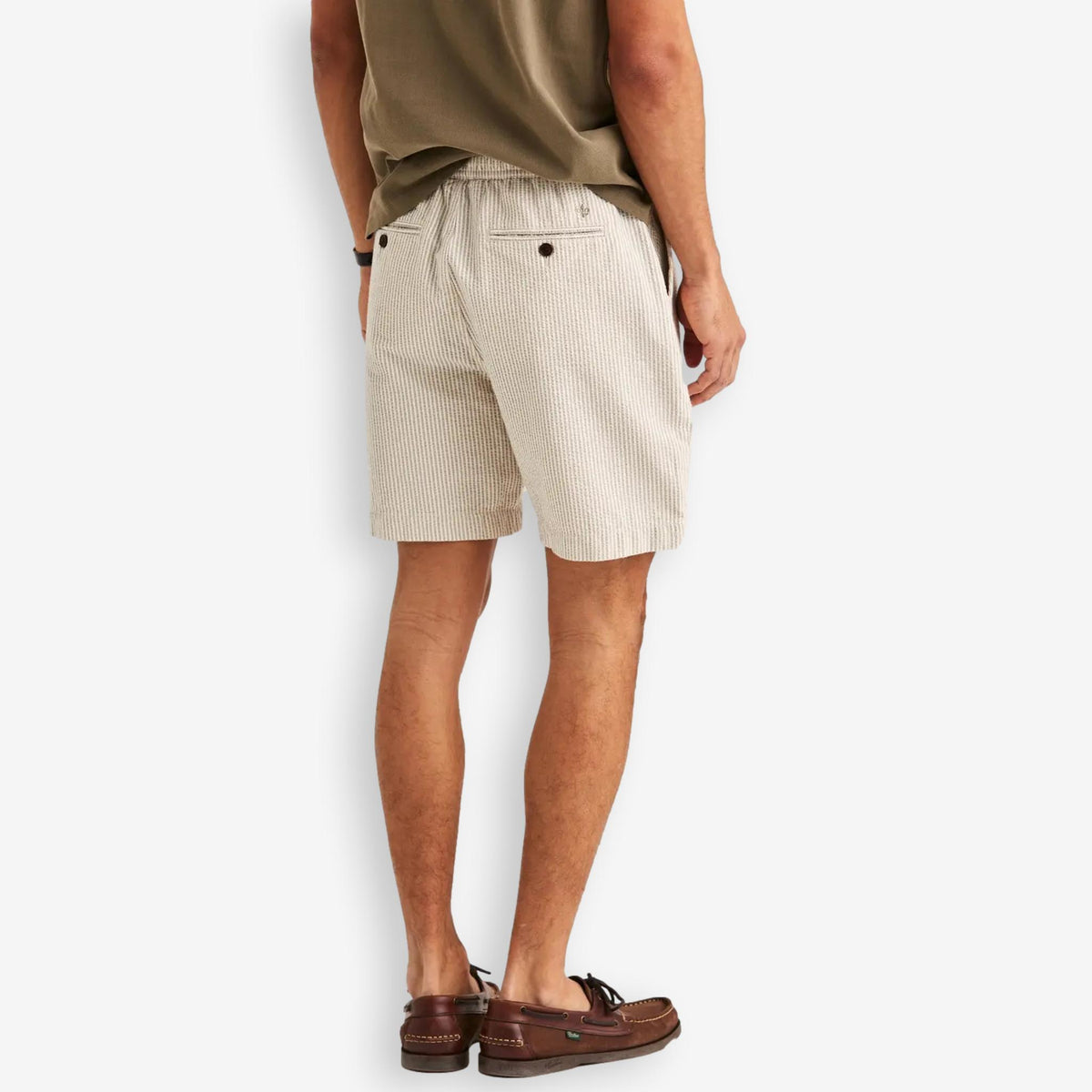 Fenix Seersucker Shorts Khaki