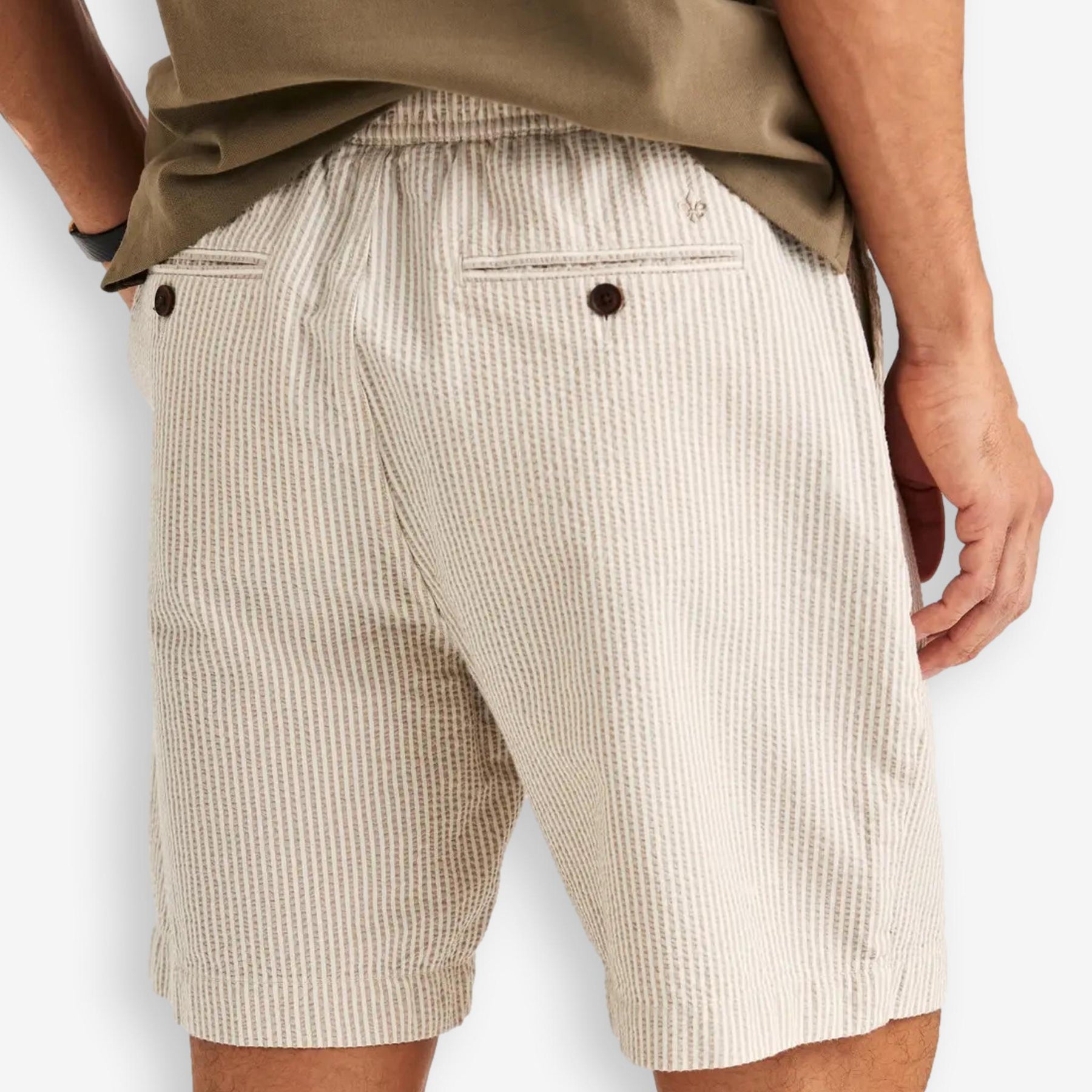 Fenix Seersucker Shorts Khaki