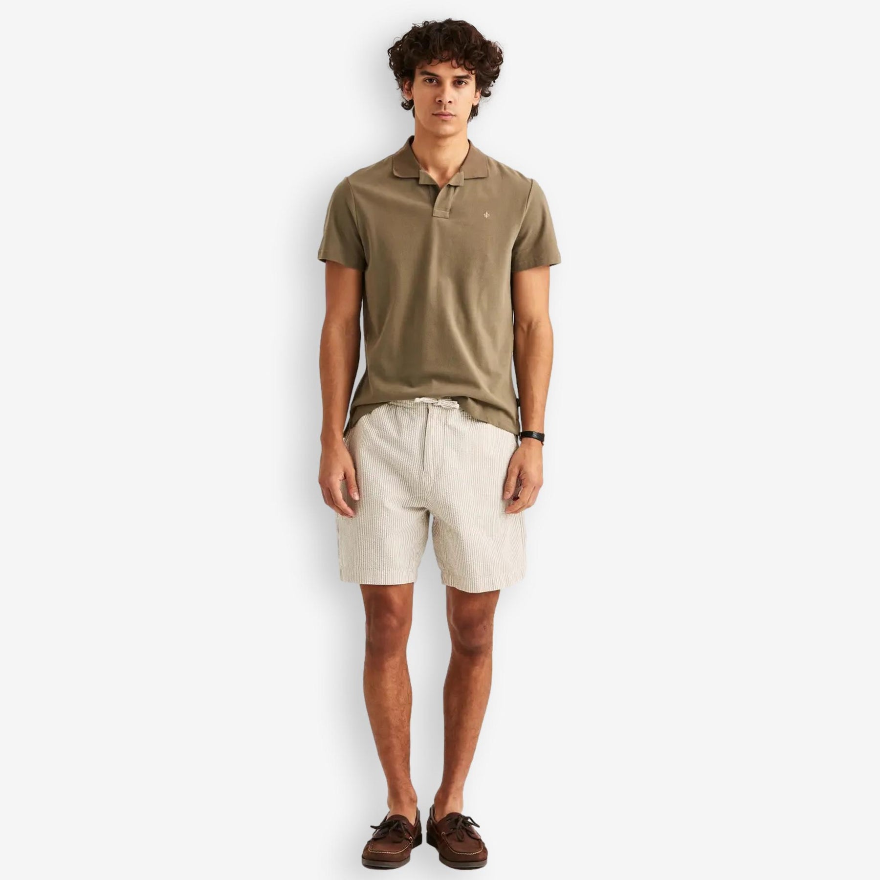 Fenix Seersucker Shorts Khaki