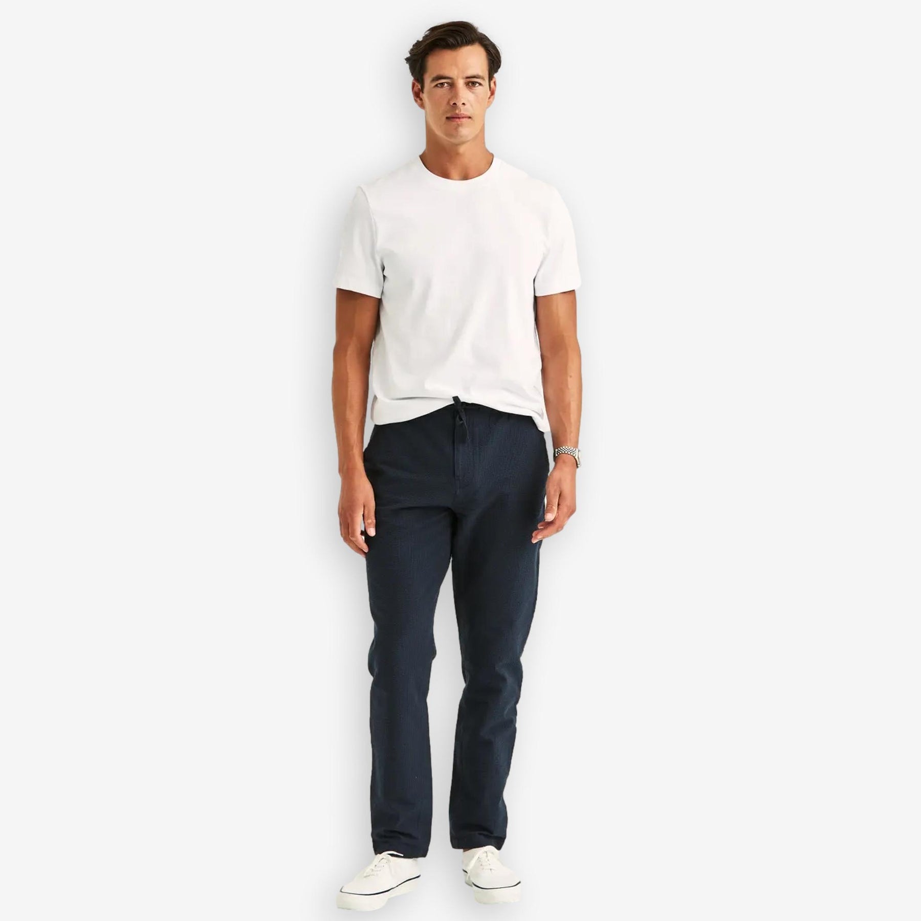 Fenix Seersucker Trouser Blue