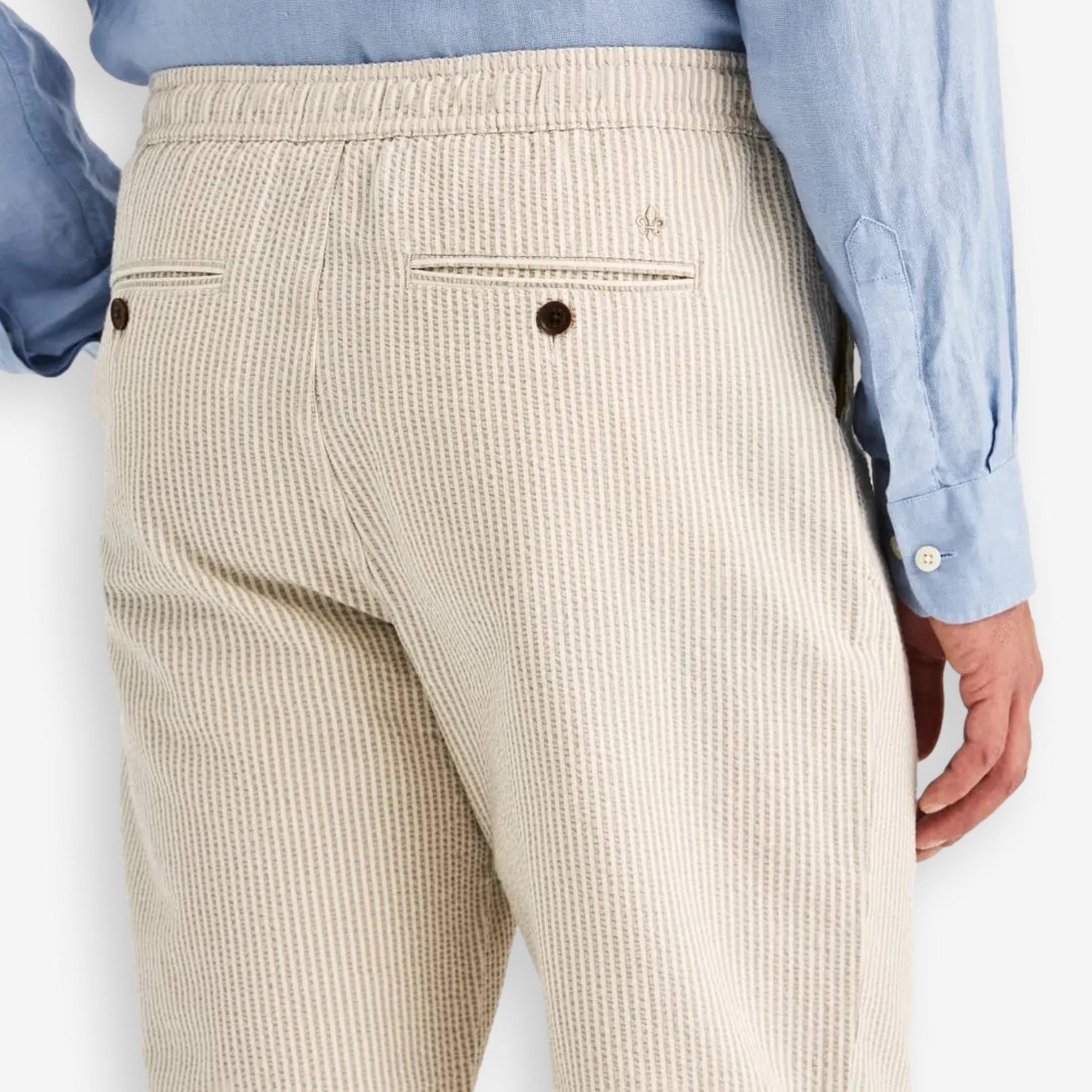 Fenix Seersucker Trouser Khaki