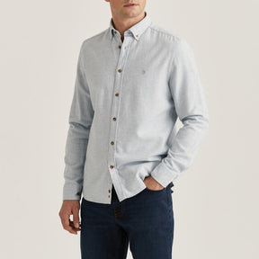 Flannel Check Shirt Light Blue-Skjorte-Morris Stockholm-Phrase