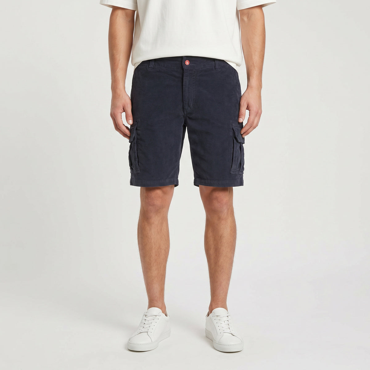 Grinder Corduroy Cargo Shorts Dark Navy