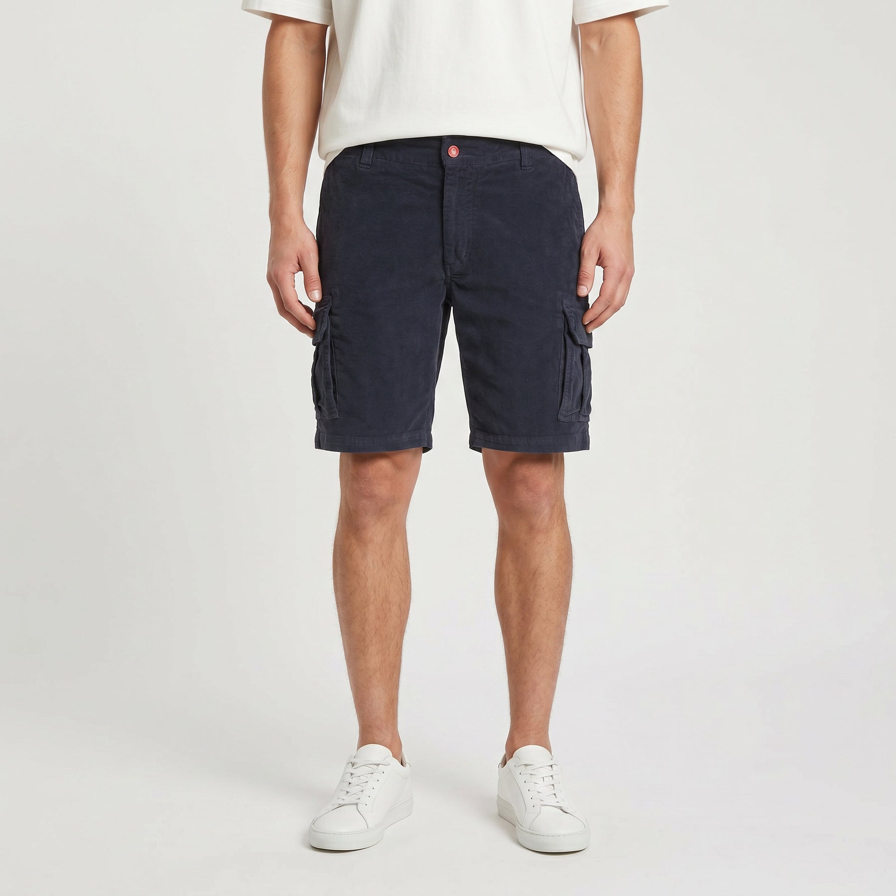 Grinder Corduroy Cargo Shorts Dark Navy