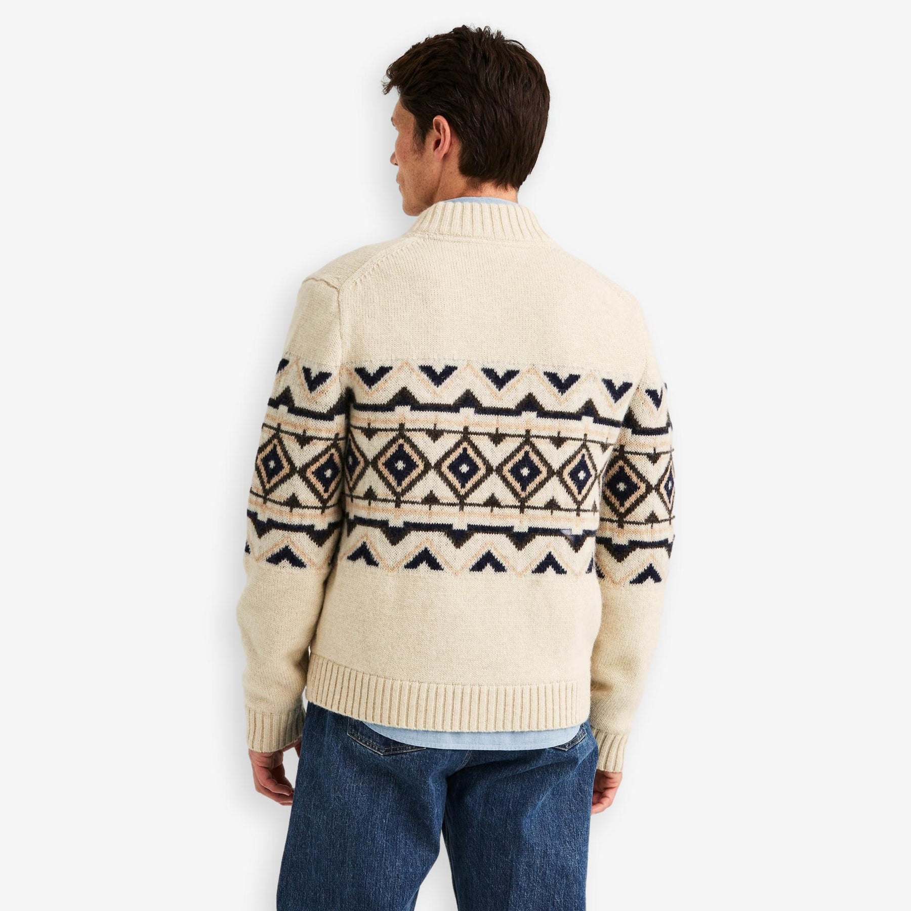 Hadley Zip Cardigan Offwhite