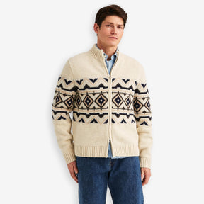 Hadley Zip Cardigan Offwhite