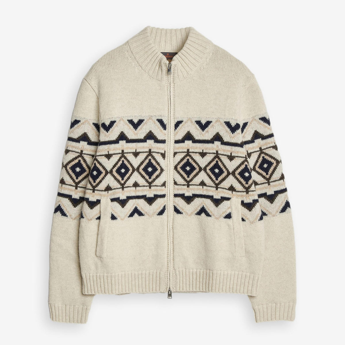 Hadley Zip Cardigan Offwhite