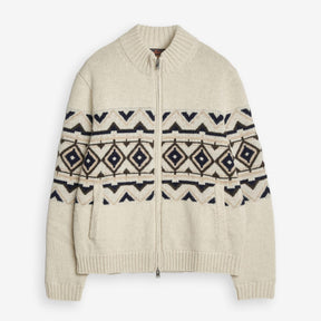 Hadley Zip Cardigan Offwhite