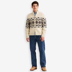Hadley Zip Cardigan Offwhite