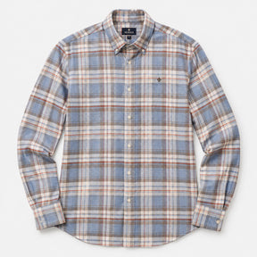Happy Flannel Check Shirt Blue