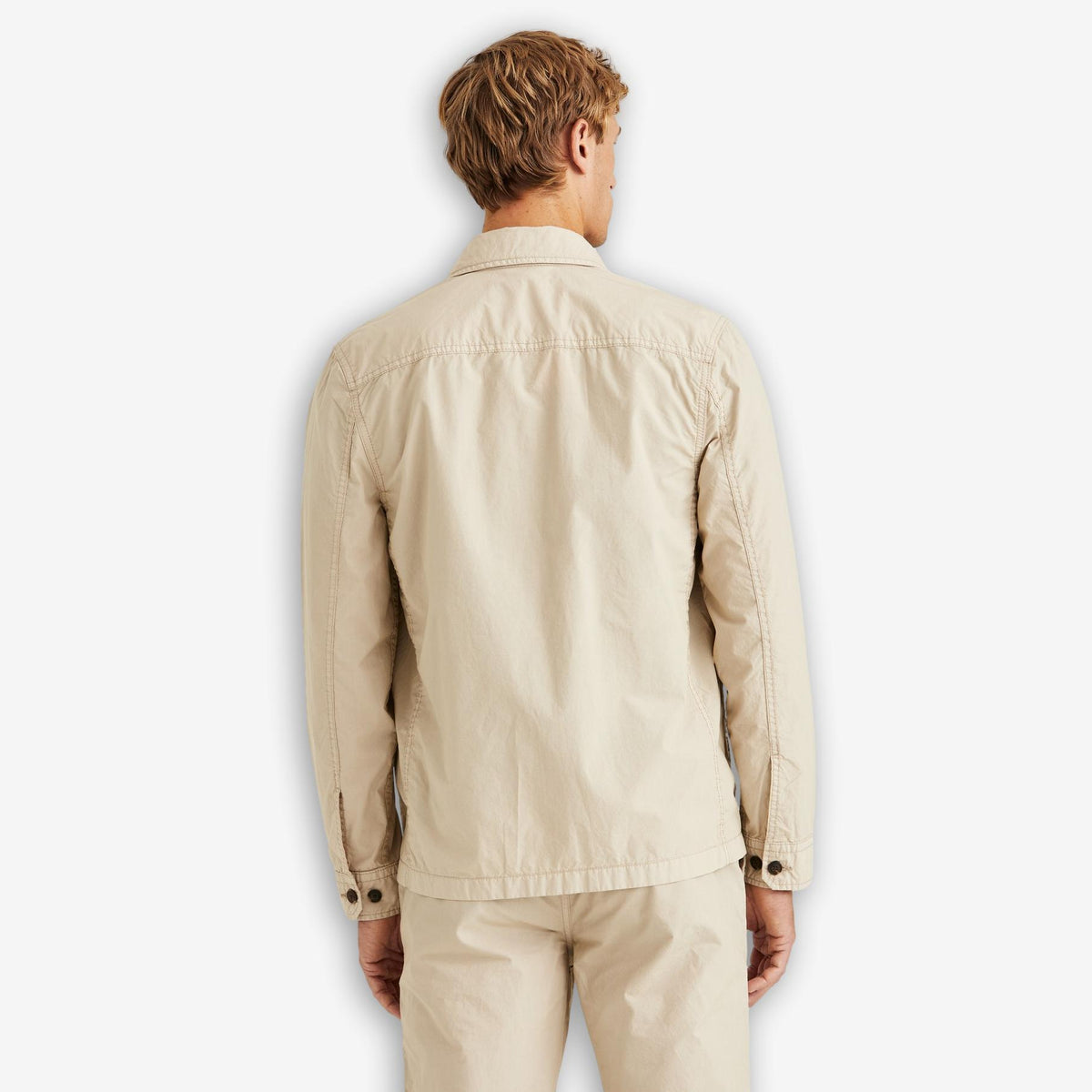 Harrison Cotton Shirt Jacket Khaki