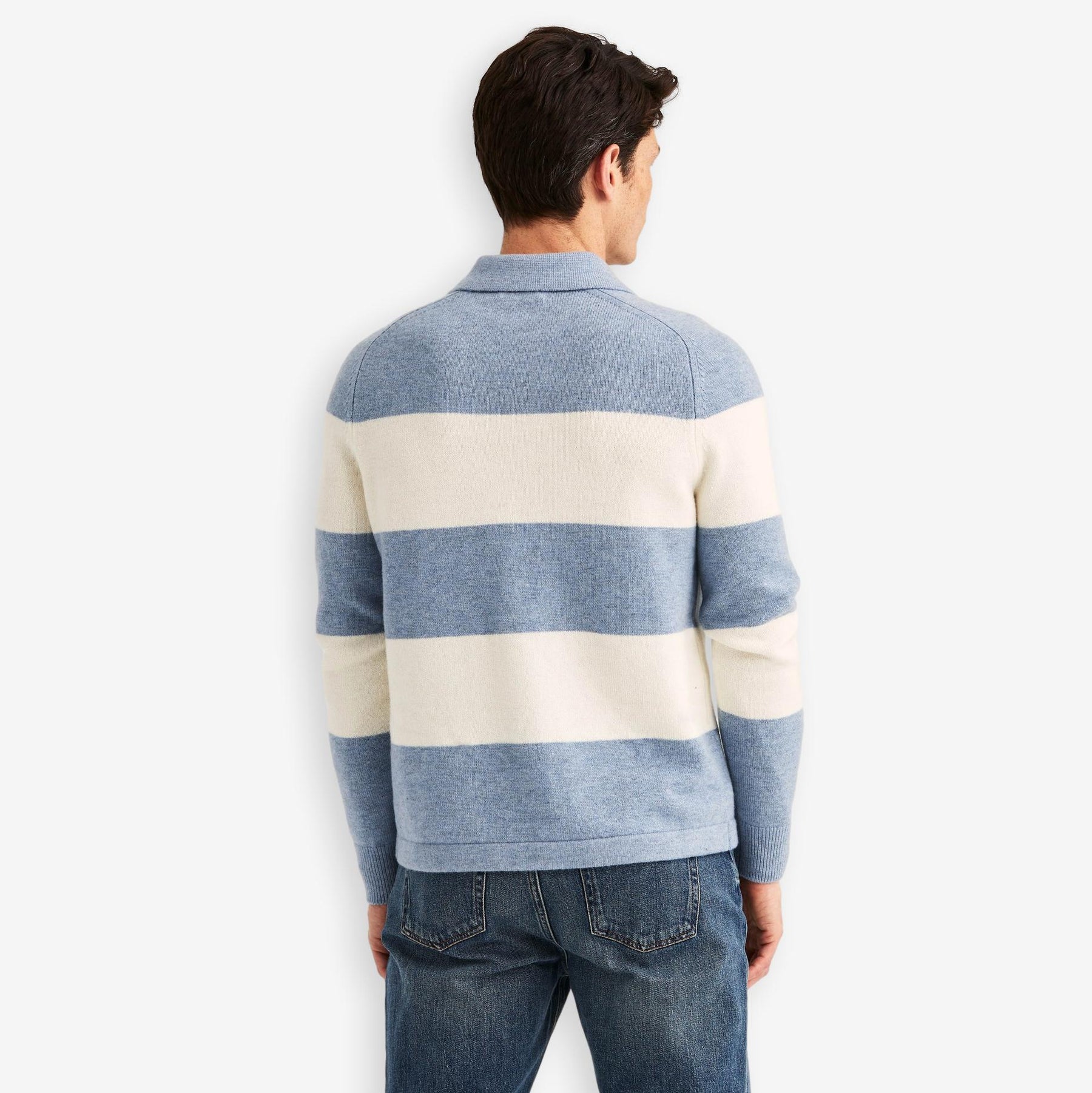 Hertford Knitted Polo Blue