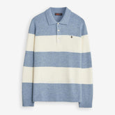 Hertford Knitted Polo Blue