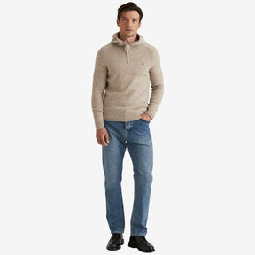 Hertford Merino Hoodie Khaki